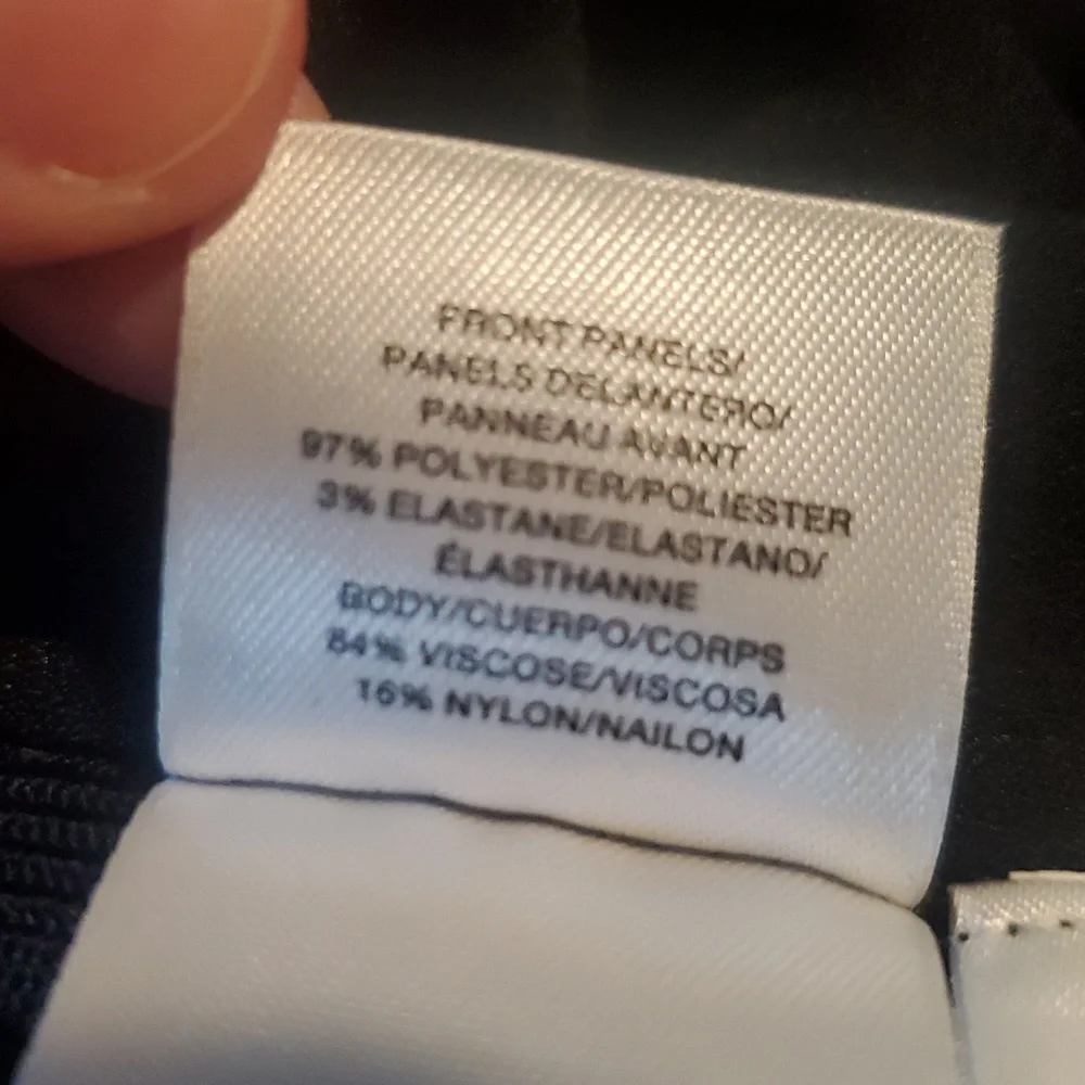 Anne Klein Womens Black Knit Viscose Blazer Jacket Medium Office Work Formal - Picture 8 of 8